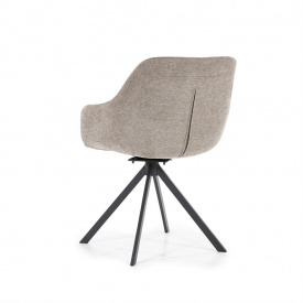 SCAUN PIVOTANT MAMÉ HOUSTON - METAL / LEMN / TESATURA 100% POLIESTER - BEJ - 58(L) x 82(h) x 61.5(l) - Img 5