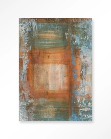 TABLOU - BLUE OCKER ABSTRACT 1