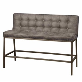 BANCA VASCO BAR 110 AMAZON - METAL / MATERIAL - NEGRU / GRI - 58(L) X 100(H) X 110(L)