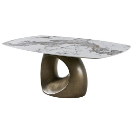 CASTELLO - FIBRĂ DE STICLĂ, BRONZ PERIAT, CERAMICA - 220(L) x 120(l) x 75(h)