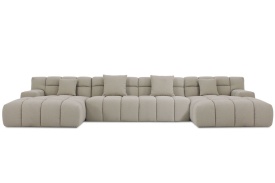 COLTAR NAPOLI ''U'' FORM - (1,5 CHLDA +3S + 1.5CHLDA) - 448(L) x 80(h) x192(l) cm