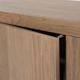 COMODA HELSINKI DESCHIS - LEMN SI FURNIR DE STEJAR - MARO - 200(L) x 42(l) x 70(h) cm - Img 6