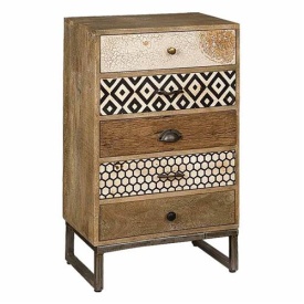 COMODA RENEW - LEMN / METAL - LEMN / METAL - MULTICOLOR - 53(L) x 89(h) x 33(l)