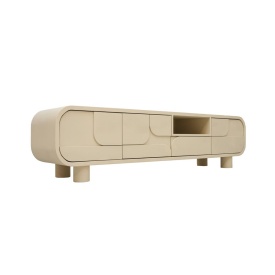 COMODA TV ALVIANO - CREM - LEMN - 180(L) x 40(l) x 45(h)