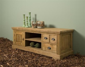 COMODA TV BELVEDERE - LEMN DE TEC RECUPERAT / METAL - NEGRU / MARO NATURAL - 146(L) X 54(H) X 45(L) CM - Img 2