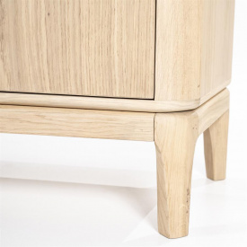 COMODA TV HARVEY CU 4 USI - DIN LEMN DE STEJAR SI FURNIR [FSC] - NATURAL - 170(L) x 50(h) x 40(l) - Img 6