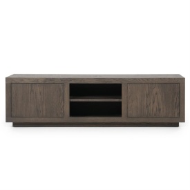 COMODA TV HELSINKI CM - LEMN SI FURNIR DE STEJAR - MARO - 160(L) x 42(l) x 45(h) cm - Img 1