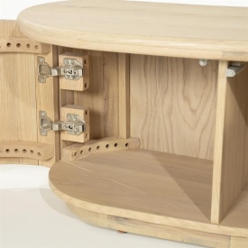 COMODA TV JOSH - LEMN SI FURNIR DE STEJAR - NATURAL - 180(L) x 42(l) x 43(h) cm - Img 7