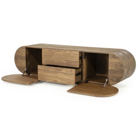 COMODA TV KING - LEMN DE MANGO - MARO - 160(L) x 40(l) x 43(h) cm - Img 7