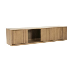COMODA TV MILO - LEMN SI FURNIR DE STEJAR - MARO - 180(L) x 42(l) x 43(h) cm - Img 5