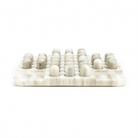 DECOR CASA - SOLITAIRE - MARMURA - BEJ - 25(L) x 5(h) x 25(l)