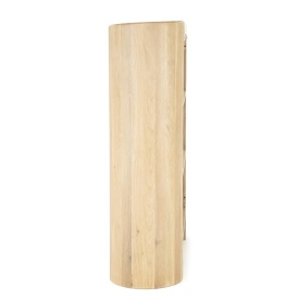 DULAPUL DON - LEMN DE STEJAR SI FURNIR - NATURAL - 120(L) x 40(l) x 140(h) cm - Img 3