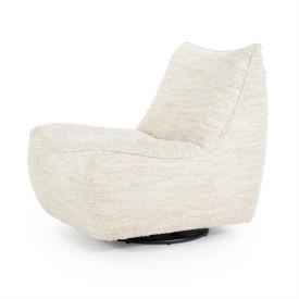 FOTOLIU LOYS BARKLEY - TESATURA, LEMN SI METAL - BEJ - 91(L) x 75(l) x 85(h) cm - Img 2