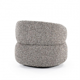 FOTOLIU MAEVE MAYWOOD - METAL / LEMN / MATERIAL 100% POLIESTER - GREJ MIXT - 82(L) x 72(h) x 82(l) - Img 7