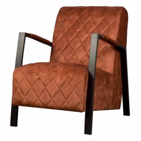 FOTOLIU VILA ADORE - METAL / MATERIAL - NEGRU / TERACOTA - 65(L) X 86(H) X 87(L)