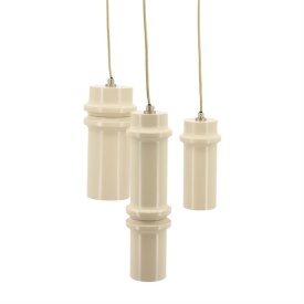 LAMPĂ SUSPENDATĂ CYLIN CLUSTER 3 - FIER - ROZ - 36(L) x 36(l) x 27(h) - Img 1