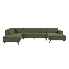 LEEDS CHAISE R - 2 5 - OTOMAN L - CITY 355 BOTTLE VERDE - 350(L) x 217(l) x 81(h) - Img 1