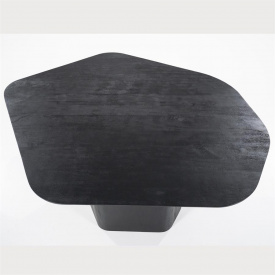 MASA DE DINING BEAU - LEMN DE MANGO / METAL - NEGRU - 150(L) x 76(h) x 124(l) - Img 4