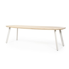 MASA DE DINING DION - LEMN DE STEJAR & METAL - NATURAL - 260(L) x 110(l) x 77(h) cm - Img 2