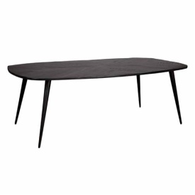 MASA DE DINING GIOVANNI - LEMN DE MANGO / METAL - NEGRU - 180(L) X 78(H) X 100(L) CM - Img 1