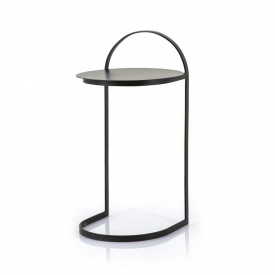 MASA LATERALA GARCON - METAL - NEGRU - 35(L) x 65(h) x 35(l)