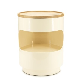 MASĂ LATERALĂ TONDO - BEJ - 37(L) x 37(l) x 45(h)