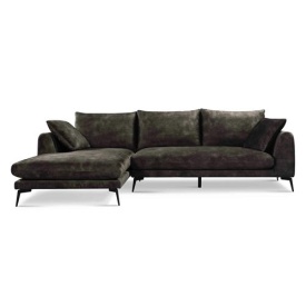 NOTTINGHAM 2 5-AR + CHAISE L - ADORE 017 GRI OLIVE - 287.5(L) x 170(l) x 92(h) - Img 1