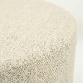 POUF AVAH MARE MANTZ - TESATURA SI FURNIR DIN LEMN DE PIN - TAUPE - 80(L) x 80(l) x 35(h) cm - Img 2