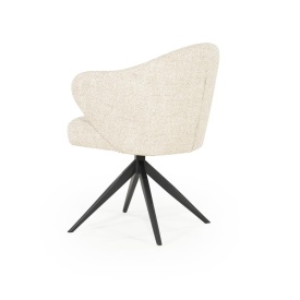 SCAUN CONNOR DONNA - TESATURA SI METAL - BEJ - 61.5(L) x 60(l) x 81.5(h) cm - Img 4