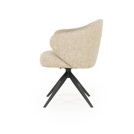 SCAUN CONNOR DONNA - TESATURA SI METAL - TAUPE - 61.5(L) x 60(l) x 81.5(h) cm - Img 3