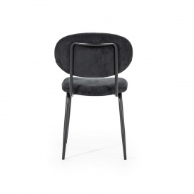 SCAUN COSMO - METAL / TESATURA - NEGRU - 50(L) x 80(h) x 61.5(l) - Img 5