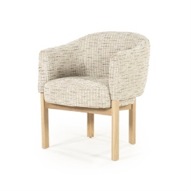 SCAUN CU COTIERA - MICHA - BEJ NORI - 66(L) x 66(l) x 79(h)