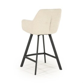 SCAUN DE BAR BLISS CU COTIERĂ - BEJ - 52(L) x 56.5(l) x 96.5(h) - Img 5