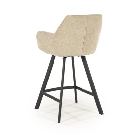 SCAUN DE BAR BLISS CU COTIERĂ - GRI TAUPE - 52(L) x 56.5(l) x 96.5(h) - Img 5