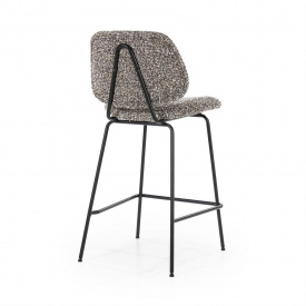 SCAUN DE BAR JON - TESATURA / METAL - TAUPE - 45(L) x 95(h) x 52(l) - Img 7