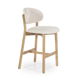 SCAUN DE BAR MIKKY MOON - TESATURA SI STEJAR - BEJ - 53(L) x 57.5(l) x 97.5(h) cm - Img 10