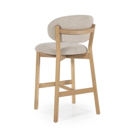 SCAUN DE BAR MIKKY MOON - TESATURA SI STEJAR - TAUPE - 53(L) x 57.5(l) x 97.5(h) cm - Img 5