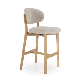 SCAUN DE BAR MIKKY MOON - TESATURA SI STEJAR - TAUPE - 53(L) x 57.5(l) x 97.5(h) cm - Img 10