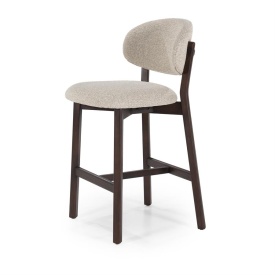 SCAUN DE BAR MIKKY MOON - TESATURA SI STEJAR - TAUPE - 53(L) x 57.5(l) x 97.5(h) cm - Img 2