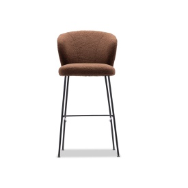 SCAUN DE BAR MILO - LEMN [FSC] / MATERIAL - CULOARE LA ALEGERE - 54(L) x 95/107(h) x 62(l) - Img 2