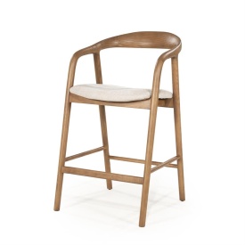 SCAUN DE BAR RAYVEN - MARO DESCHIS - 55(L) x 61(l) x 94(h)