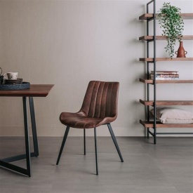 SCAUN ELJAS SAVANNAH - METAL / MATERIAL - NEGRU / MARO - 59(L) X 81(H) X 53(L) - Img 2