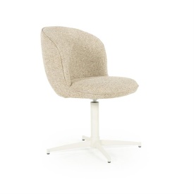 SCAUN ESMEE DONNA - TESATURA SI FIER - TAUPE - 55.5(L) x 64.5(l) x 83(h) cm - Img 10