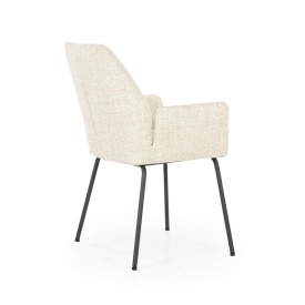 SCAUN INDY DONNA - TESATURA SI METAL - BEJ - 58(L) x 63(l) x 89(h) cm - Img 8