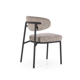 SCAUN JARI - METAL ȘI ȚESĂTURĂ - TAUPE - 57(L) x 55(l) x 78(h) - Img 3