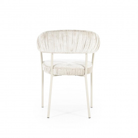 SCAUN LIZZY FEMME - TESATURA / METAL - CREM - 59(L) x 79(h) x 60.5(l) - Img 6
