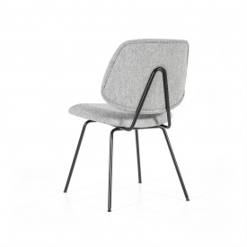 SCAUN LYNN - METAL / LEMN / TESATURA 100% POLIESTER - GRI - 49.5(L) x 82(h) x 58(l) - Img 7