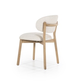 SCAUN MIKKY MOON - TESATURA SI STEJAR - BEJ - 51(L) x 59.5(l) x 79(h) cm - Img 4