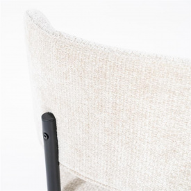 SCAUN OASIS - METAL / LEMN / TESATURA - ALB - 54.5(L) x 78.5(h) x 59.5(l) - Img 6