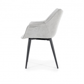SCAUN SANDY - METAL / LEMN / TESATURA 100% POLIESTER - ALB MURDAR - 67(L) x 83(h) x 64.5(l) - Img 3